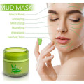 Máscara facial personalizada de lama de chá verde Matcha para remove cravos e reduz rugas